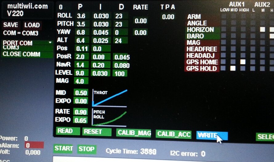 Настройка PID Crius AIO